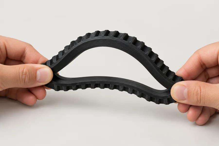 Piezas flexibles impresas en 3D en TPU, el filamento con tacto de goma